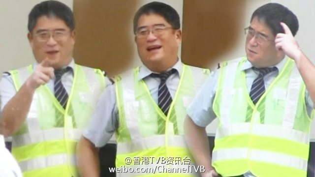 李中寧被香港媒體拍到在停車場當保全。圖／摘自香港TVB資訊台微博