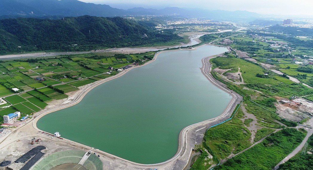 中庄調整池成功發揮支援板新水廠的角色。 圖／北區水資源局提供