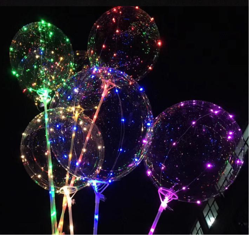 有告白氣球之稱的LED波波球熱搜量竄升9倍，躍升派對商品人氣王。圖／露天拍賣提供