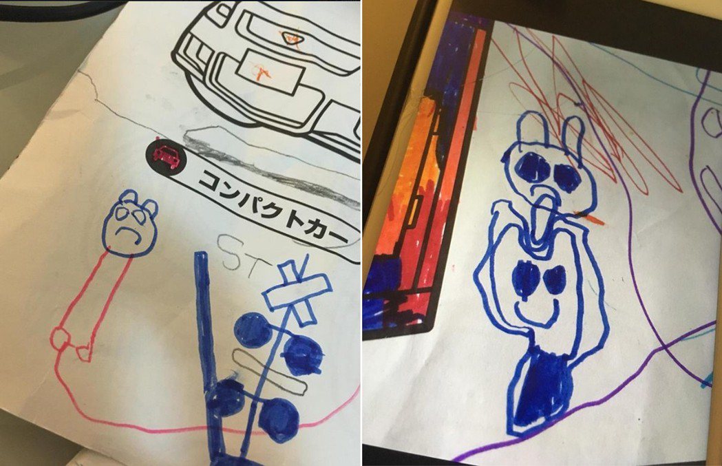 一名家長表示自己5歲兒子畫了兩張詭異的圖，對他說「這個人在家裡」，讓他毛骨悚然。...