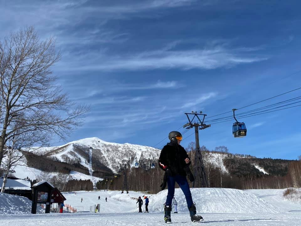 小禎常到日本滑雪。圖／小禎提供