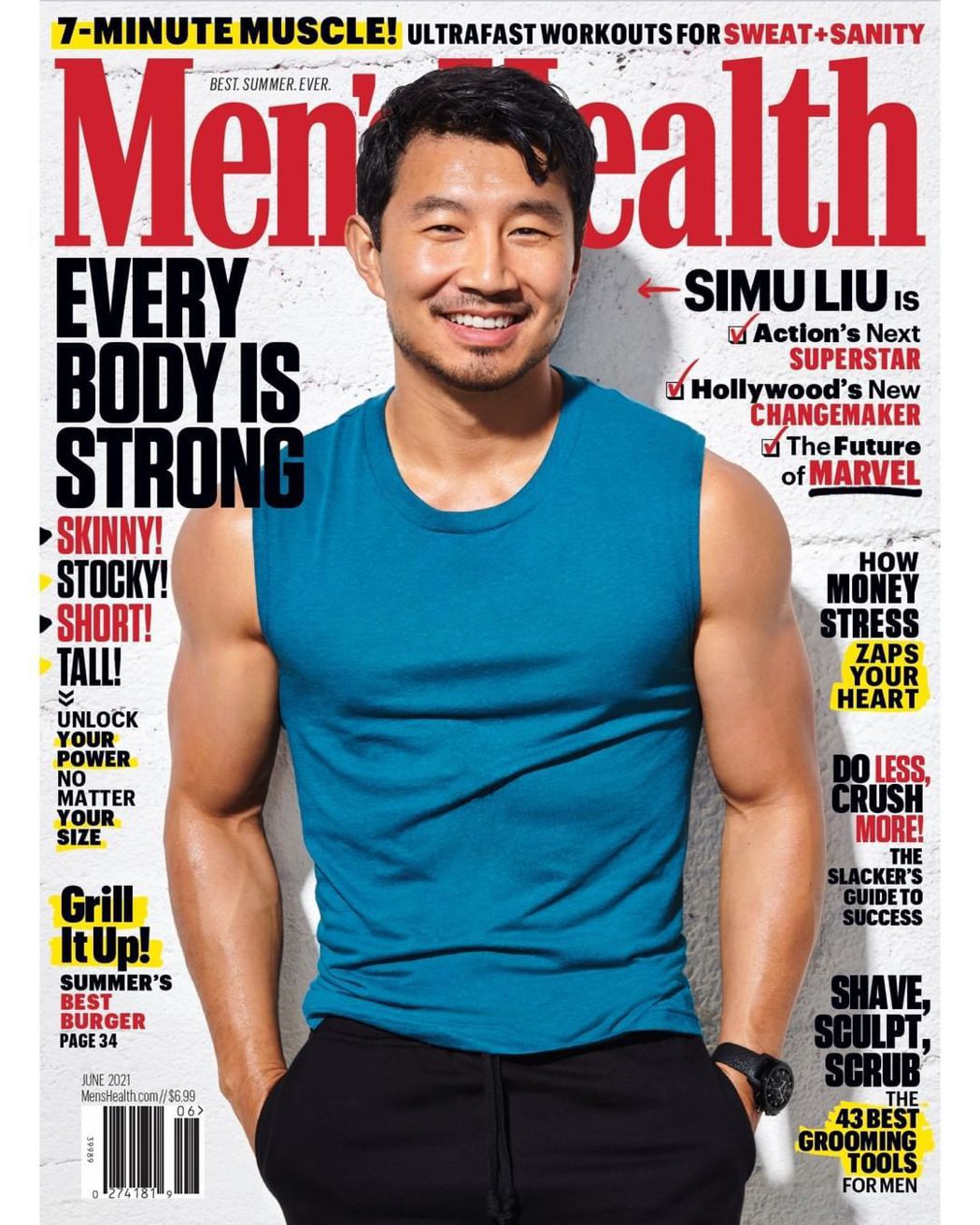 漫威安排劉思慕登上健身雜誌封面，為他強力造勢。圖／摘自IG