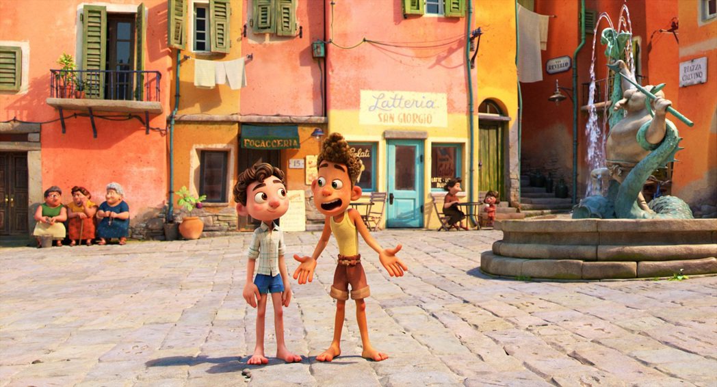 「路卡的夏天」帶領觀眾一探美麗的義大利小城。圖／迪士尼提供