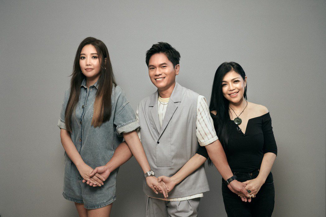 台灣三位音樂人A-Lin（左起）、舒米恩、阿洛。圖／阿洛無限提供