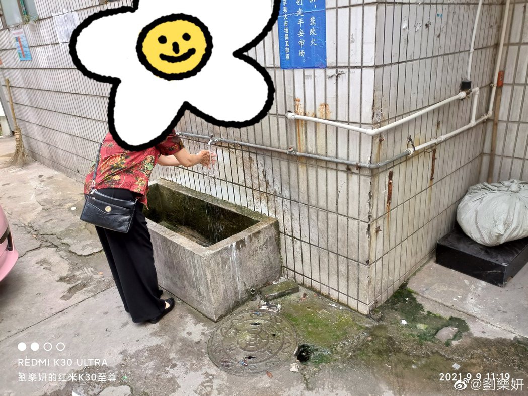 劉樂妍抱怨大陸仍有一些公廁沒有門。 圖／擷自weibo。
