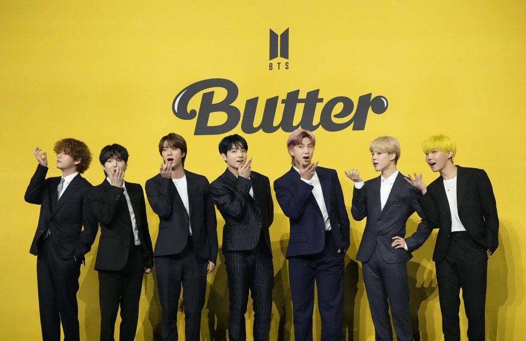 BTS的夯曲「Butter」獲得「夏日歌曲」大獎。（美聯社）