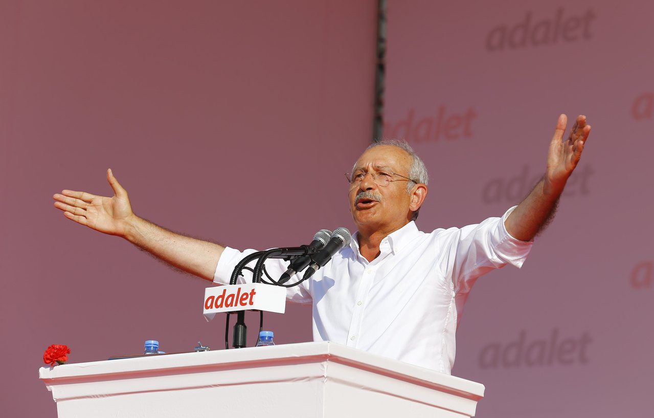 土耳其共和人民黨（chp）黨魁基里達歐魯。（路透）