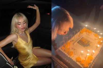 Nooo...別25歲啊！性感女星生日趴「蛋糕上有大大的迷因李奧納多」吹蠟燭影片網瘋傳太搞笑