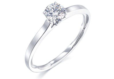 Infini Love Diamond 典雅系列900鉑金鑽石戒指，主石1克拉，建議售價52萬元起。圖／點睛品提供