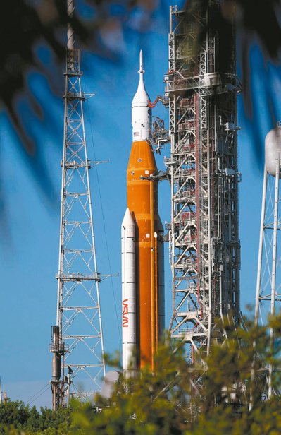 美国太空总署的「阿提米丝一号」火箭。（法新社）(photo:UDN)