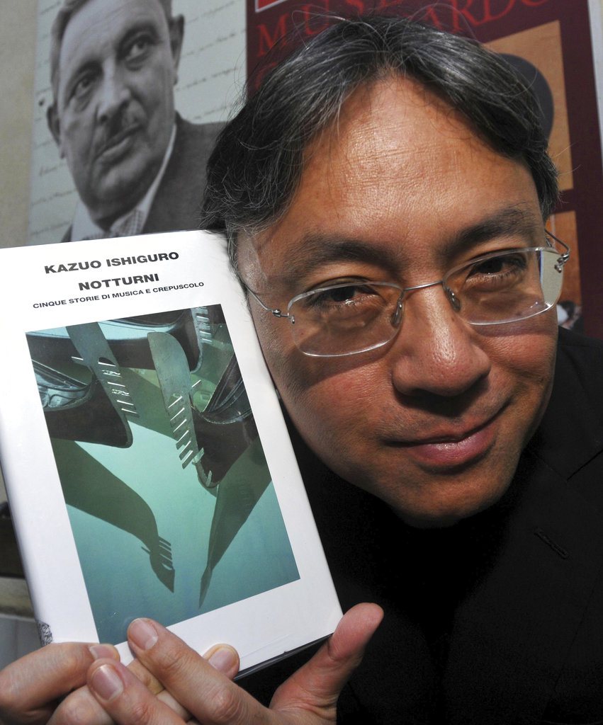 日裔英籍作家石黑一雄獲得本年諾貝爾文學獎。 美聯社