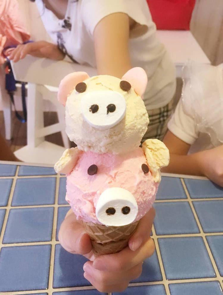 可愛動物造型冰淇淋。圖/June30th六月三十義式手工冰淇淋 提供
