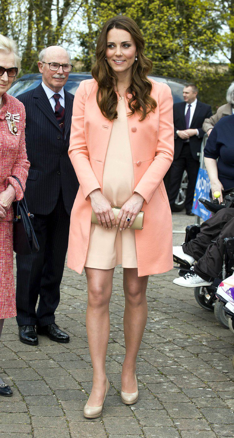 「浮華世界（Vanity Fair）」選出前10名最會穿衣的孕婦， 由劍橋公爵夫人凱特密道頓奪冠。圖／法新社