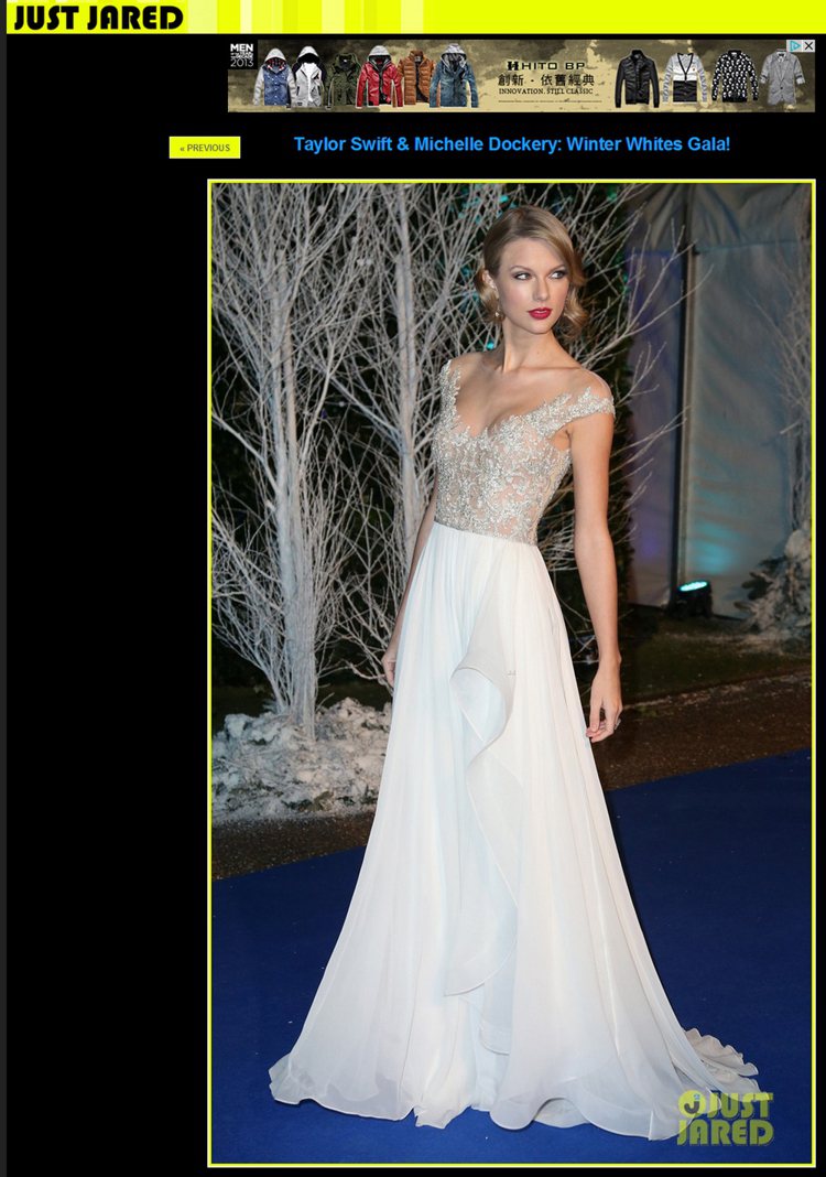 泰勒絲日前參加在英國倫敦肯辛頓宮舉行的活動，穿著一襲「公主」禮服驚艷全場。圖／擷取自justjared.com