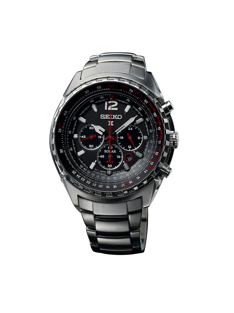 Seiko Prospex 飛行計時腕表，不鏽鋼表殼、表帶，22,000元。圖／Seiko提供
