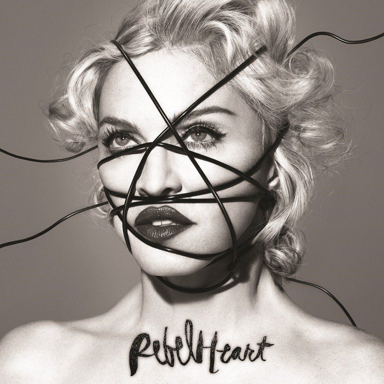 瑪丹娜即將在3/6發行新專輯《叛逆之心Rebel Heart》，此張封面從曝光後就在網路上掀起話題，許多歌迷紛紛模仿娜姐用繩子綁臉。圖／環球唱片