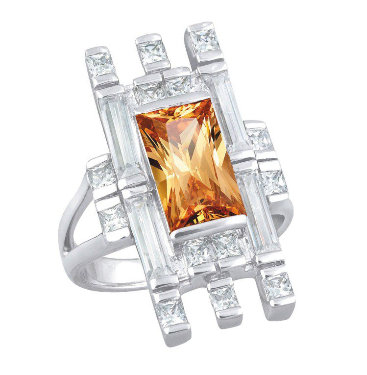 ARTE Gran Muralla長城系列晶鑽戒指，11,500元。圖／迪生提供