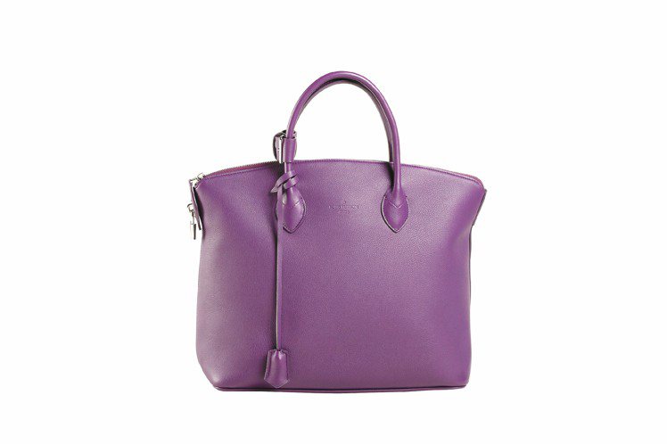 LV紫色小牛皮Lockit訂製包款，售價20萬元起。圖／LV提供