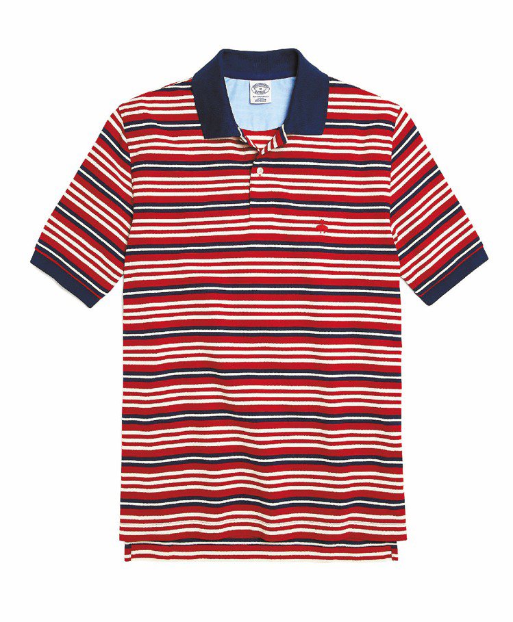 Brooks Brothers紅白藍海軍風POLO衫，2,980元。圖／迪生提供