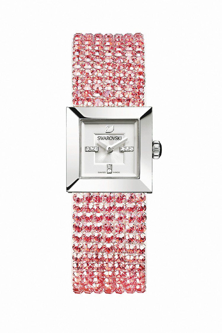 ELIS MINI 粉紅腕表，25,500元。圖／Swarovski提供