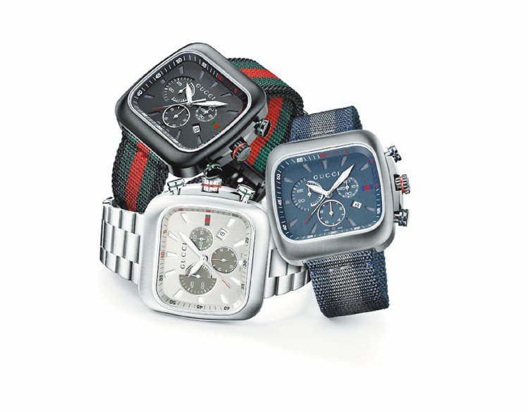 GUCCI Coupe特大計時腕表，38,000元起。圖／GUCCI提供