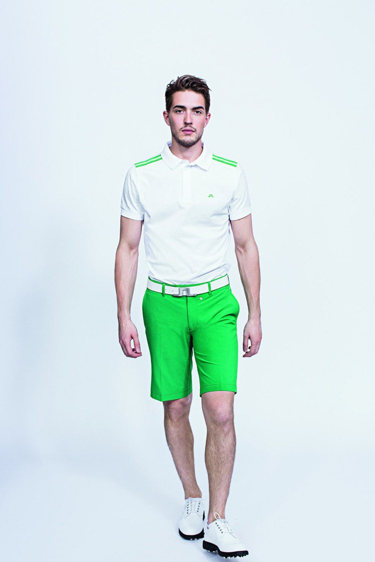 J.LINDEBERG Golf系列透過明亮色彩展現運動時尚。圖／J.LINDEBERG提供