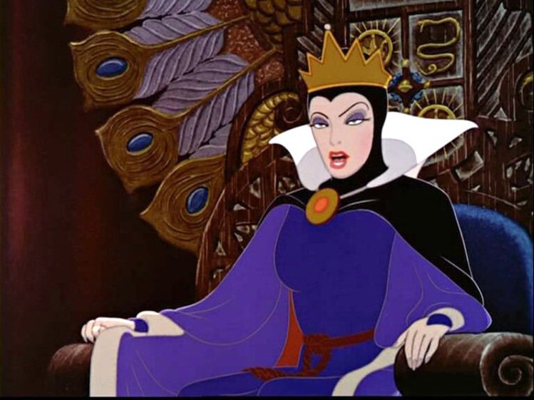 茱莉亞羅勃茲、莎莉賽隆飾演的《白雪公主》壞皇后動畫原型。圖／擷取自fanpop.com