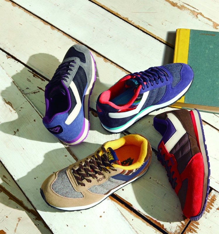 PONY韓流鞋用色彩拼接出流行。圖／PONY提供