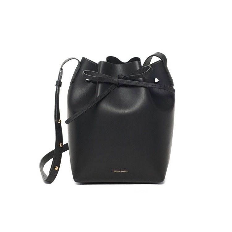 Mansur Gavriel黑色水桶包(Mini)26980元。圖／ARTIFACTS提供