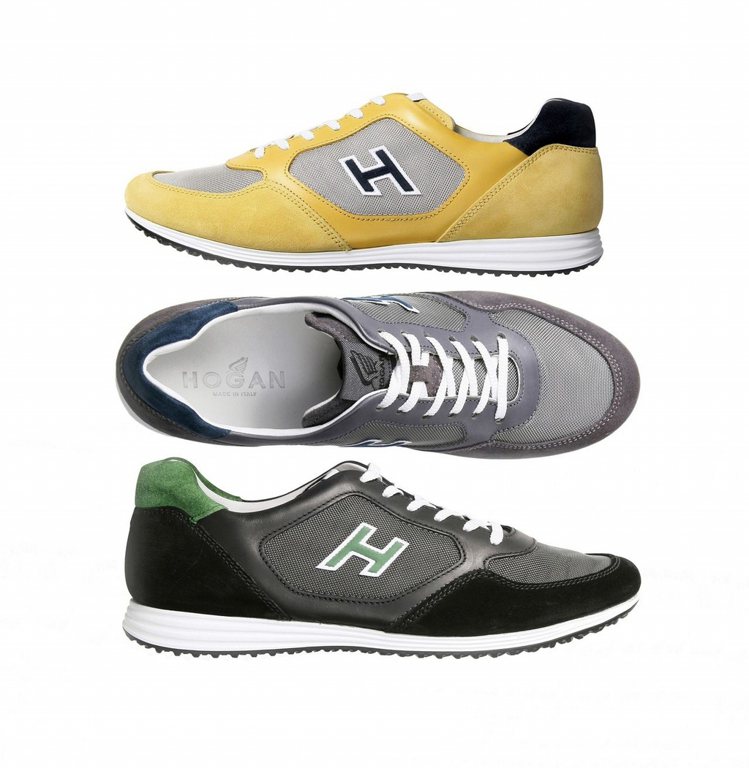 擅將科技材質融入經典鞋型的HOGAN，就在近日推出全新ROUTE和OLYMPIA X春夏系列男鞋，打算要讓商務人士輕鬆掌握Business Casual！圖／GQ提供