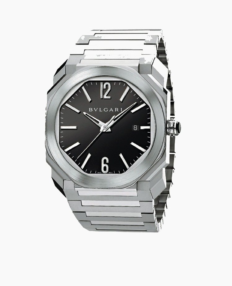 澳洲影星艾瑞克巴納配戴OCTO STEEL 腕表，29萬2,000元。圖／寶格麗提供
