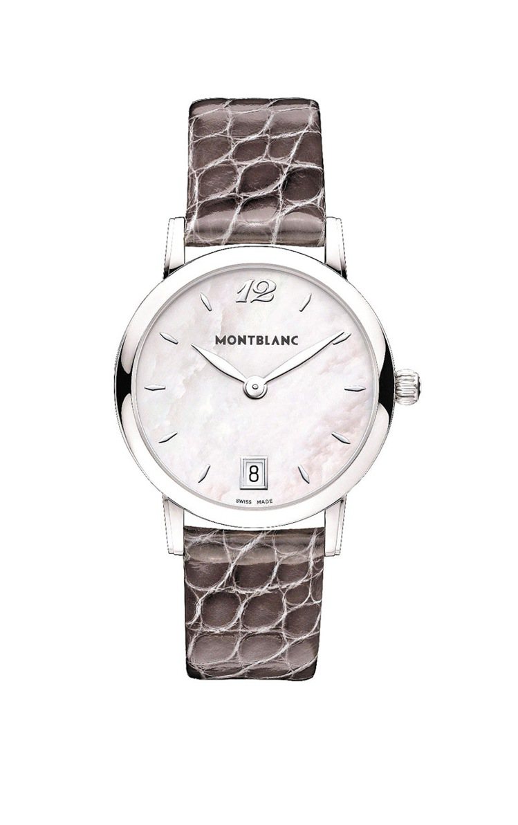 萬寶龍Star Classique系列女仕腕表，石英機芯，54,300元。圖／萬寶龍提供