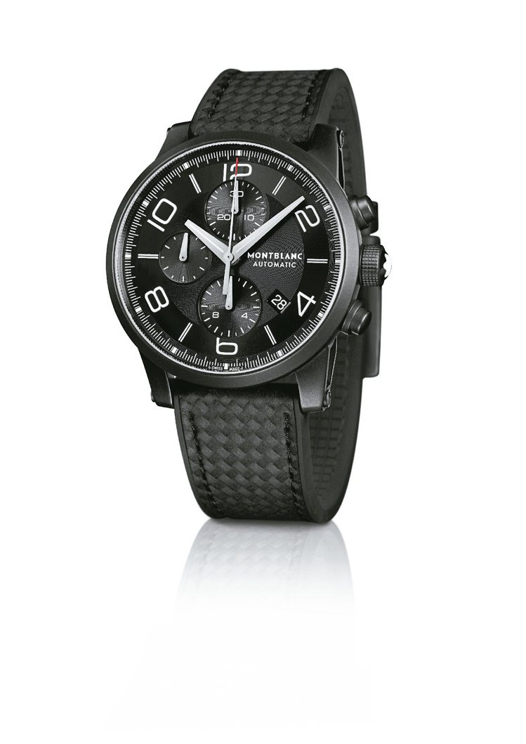 萬寶龍TimeWalker系列Extreme DLC計時腕表，約19萬8,600元。圖／各業者提供