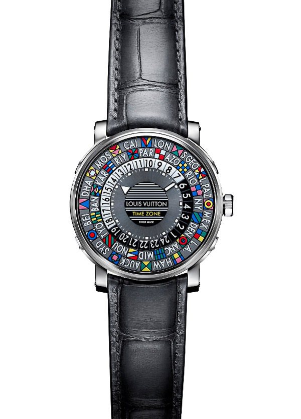 Escale Time Zone腕表，精鋼表殼，自動上鍊機芯，26萬5,000元。圖／LV提供