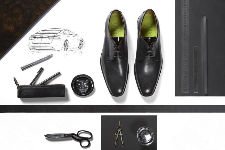 Jaguar與倫敦知名頂級手工訂製鞋品牌Oliver Sweeney，共同從Jaguar的XJ取得靈感而設計的專屬鞋款Weslake and Sayer，據說開車會變更輕鬆，車子更好掌控。