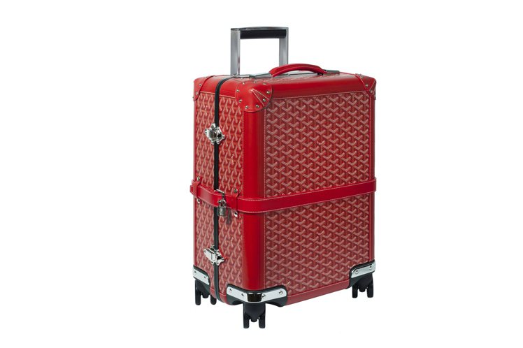 GOYARD Bourget Red登機行李箱，售價25萬8,950元。圖／麗晶精品提供