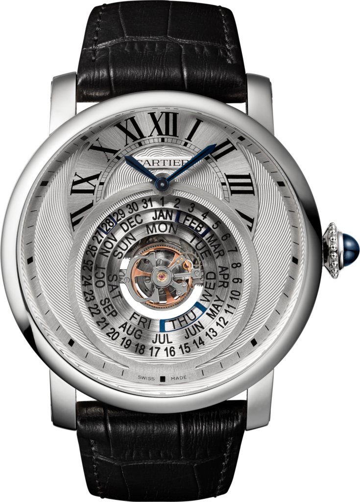 卡地亞Rotonde de Cartier Astrocalendaire天體運轉式萬年曆腕表，約18萬6,000美元。圖／摘自Cartier官網