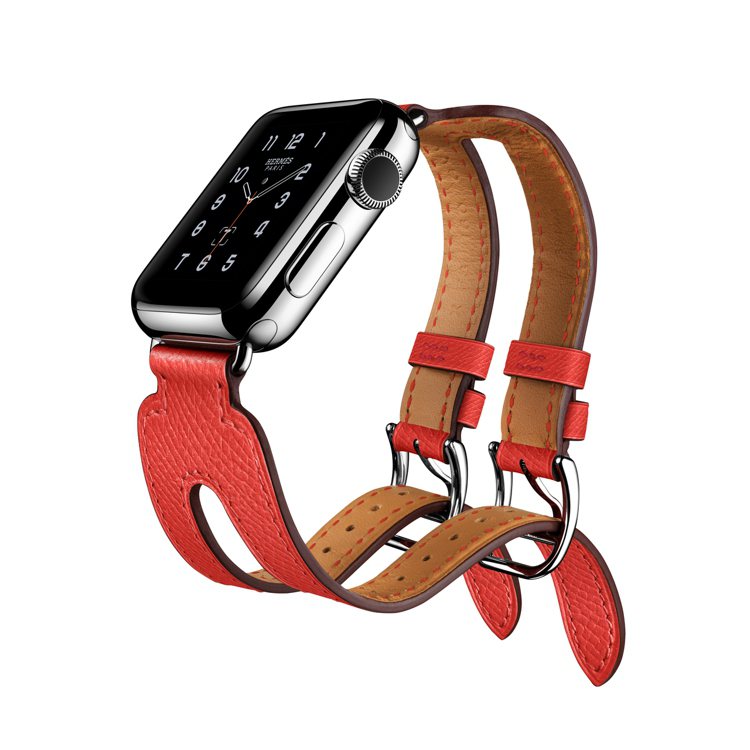 Apple Watch Hermes雙表釦系列38mm，53,900元。圖／Hermes提供