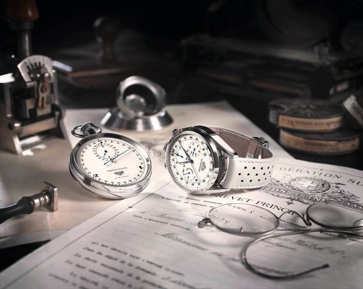 泰格豪雅從百年前的計時器中取材，打造限量Carrera Mikrograph計時碼表。圖／TAG Heuer提供