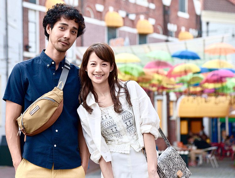 簡嫚書與中野裕太、王彩樺主演的新電影《雖然媽媽說我不可以嫁去日本》。圖／得藝文創提供