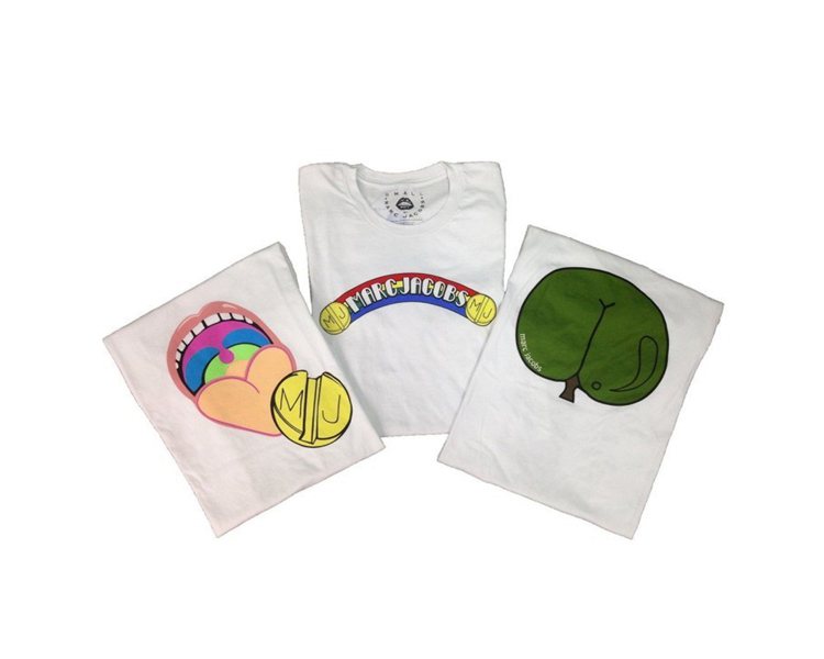 微風之夜特別限定商品-塗鴉T-Shirt，2,690元(單件)。圖／Marc Jacobs提供