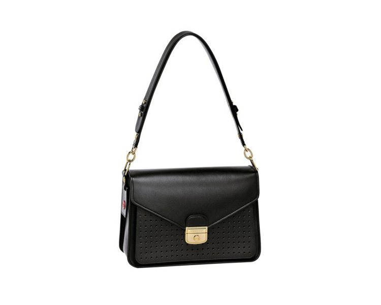 Mademoiselle Longchamp黑色款，售價46,200元。圖／Longchamp提供