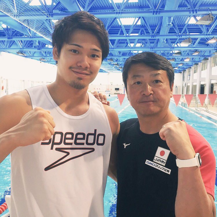 日本游泳選手中村克。圖／擷自twitter