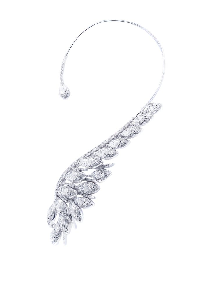 Shees 高級訂製珠寶大天使加百列Gabriel耳環，688,000元。圖／侍好珠寶提供