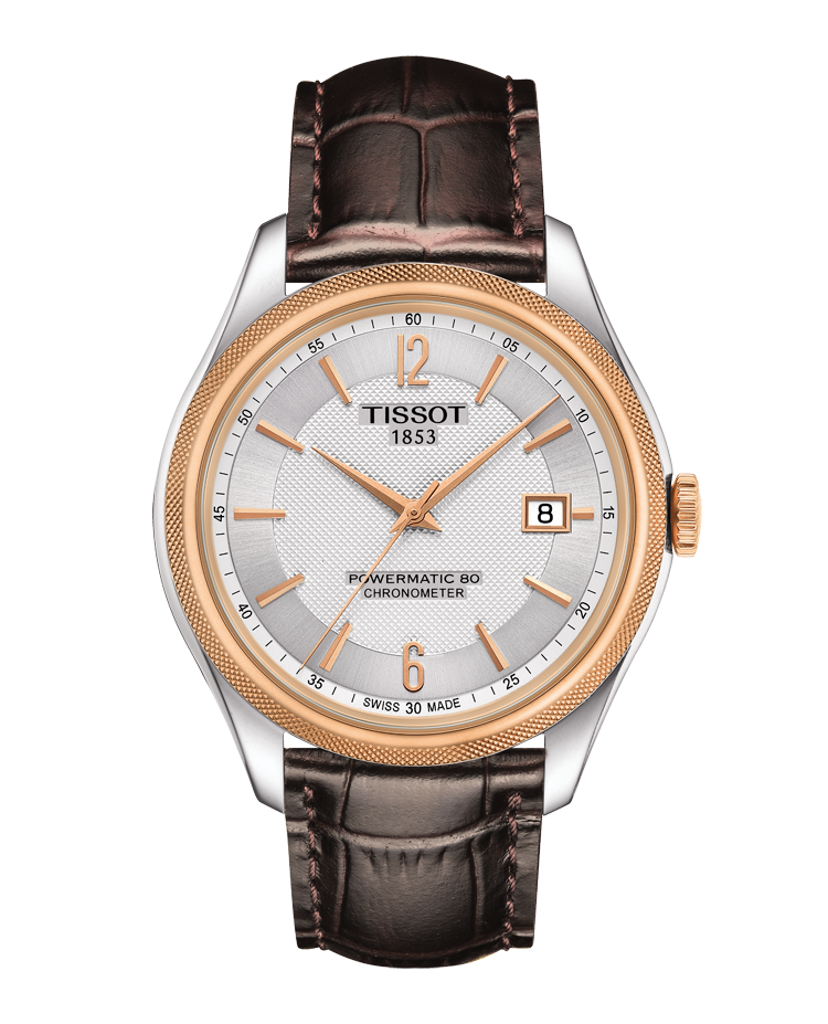 天梭寶環系列矽游絲COSC腕表，是目前市場上最親民的， 約32,400元。圖／Tissot提供
