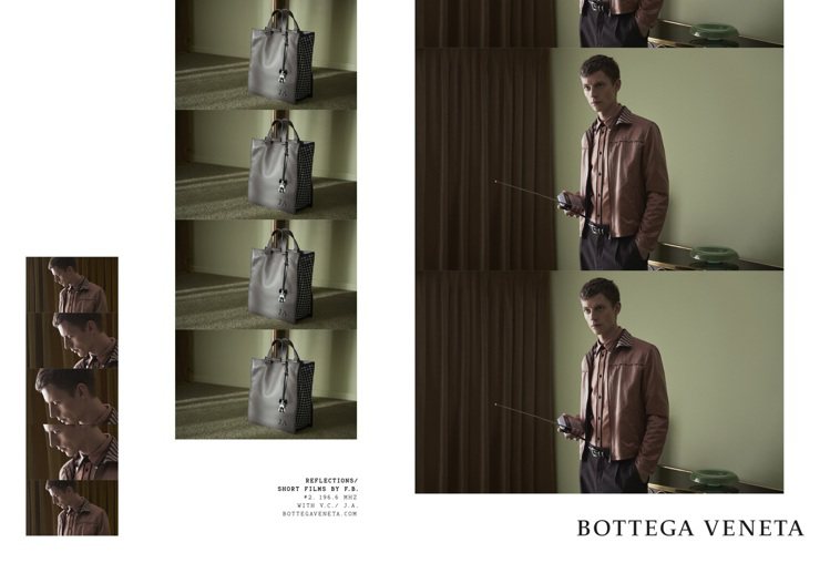 Bottega Veneta春夏Art of Collaboration藝術家創意合作計劃廣告。圖／Bottega Veneta提供