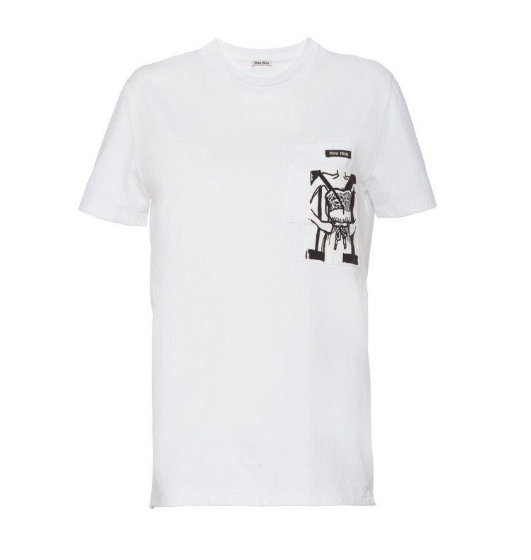 Miu Miu Type訂製T恤，16,500元。圖／Miu Miu提供