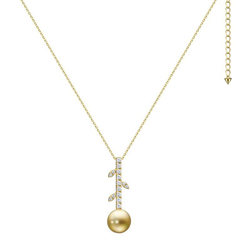 TASAKI kugel 南洋珍珠鑽石黃金項鍊，19萬5,000元。圖／TASAKI提供