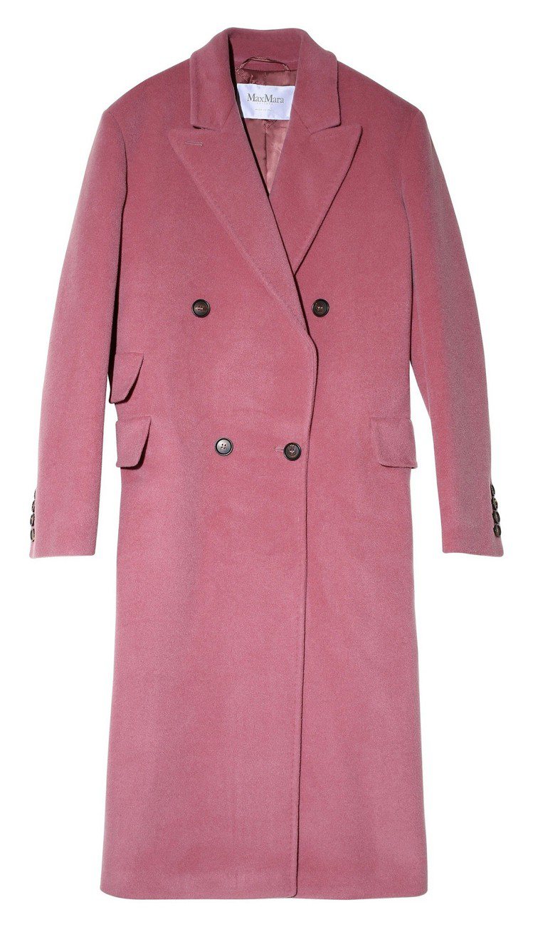 2018秋冬粉色大衣，售價16萬2,700元。圖／Max Mara提供
