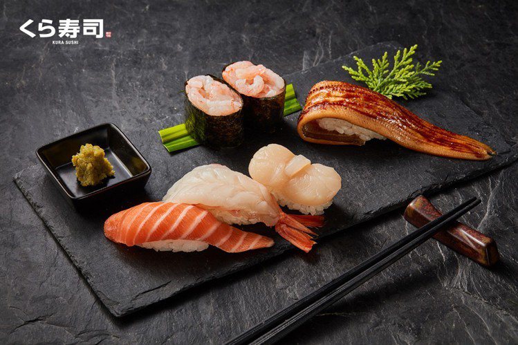 藏壽司推出豪華三鮮、天然鮮甜蝦軍艦、炙烤嚴選星鰻等母親節限定壽司。圖／藏壽司提供